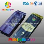 Custom Shiny Back Seal Plastic Pouches Packaging for Coffee / Coffee Bean