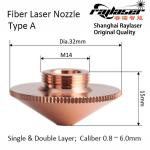 Single Double Layer Fiber Laser Nozzle For Precitec Raytools Cutting Machine