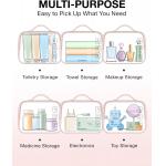 Waterproof Durable Soft Large Cosmetic Toiletry Bag with Handle