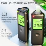 Black keychain Alcohol Breathalyzer Dustproof Home Alcohol Breathalyzer Tester for sale