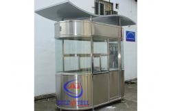 China Enough Space Tall Managemeny Control Public Sentry Box / Security Guard House Ellipse Shape supplier