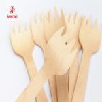 No Toxins 160mm Wooden Disposable Forks For Party for sale