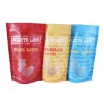 Digital Print Plastic Stand Up Pouch Chocolate Candy Packaging With Zipper for sale
