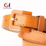 Zinc Alloy Ladies Leather Belt Creative Glossy Surface For Dresses Half Skirts for sale