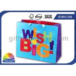 Custom Made Printing Wrapping Paper Gift Bag with UV Finishing for Party / Event for sale