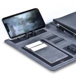 Soft Pu Leather Business Notebook , Customized Power Bank Notebook