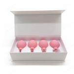 Glass Facial Cupping Set- 4pcs Silicone Vacuum Suction Face Massage Cups Anti Cellulite Lymphatic Therapy Sets for Eyes for sale