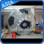 Football Shape Inflatable Zorb Ball , Zorbing Ball Used On The Sea for sale