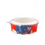 Dessert Food Paper Bowl 1100ml Disposable Bowls For Soup Food Packaging for sale