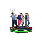 Adjustable Selfie Stand 360 Camera Booth Rotating 360 Ring Light Photo Booth for sale