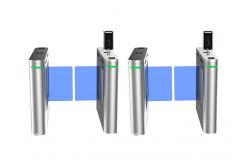 China DC24V BLDC IP44 RFID Pedestrian Control Gate Acrylic Arm Bidirectional Turnstile Gate supplier