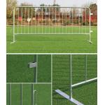 1.1x2.2M Heavy Duty Pedestrian Crowd Control Barriers Outdoor With Flat Feet for sale