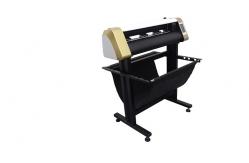 China 264V 630mm 25 Inch Servo Motor Sticker Printer And Cutter Machine supplier