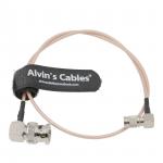 Alvin's Cables Blackmagic DIN 1.0/2.3 Mini BNC Right Angle to BNC Male 75ohm RG179 HD SDI Cable for sale