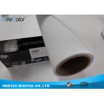 Latex Ink Printing Matte Polyester Canvas 260GSM Brighter White Surface No Cracking