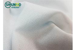 China White Polyester Woven Fusible Interlining / Twill Woven Fusible Interfacing Fabric supplier