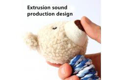 China Cotton Rope Dog Molar Bite Toy Pet Vocal Plush Toy supplier