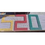 Customizable Colour Patterns FRP Grating Walkway 38*38mm Easy Installation