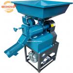 220V 4HP Mini Rice Mill 300kg per hour rice husk machine peeling 90% rate for sale