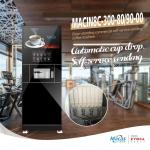 Macas Commercial Fully Automatic Freshly Ground Cabinet Coffee Machine With Instant Heating Boiler And Gear Pump System for sale