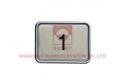 China Square Stainless Steel elevator Push Button Switch DC 12-36V Plastic Frame supplier