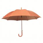Matching Color Orange Long Compact Golf Umbrella Fiberglass Shaft And Ribs for sale