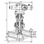 Grey Cast Iron Power Station Valve, Globe Valves J961Y-25 for sale