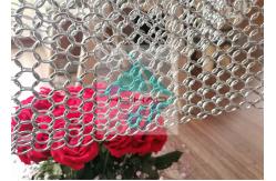 China Chainmail Welded Pvd Metal Ring Mesh For Facade Decoration supplier