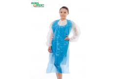 China Non Toxic Single Use 0.011 - 0.08mm PE Apron With Smooth Surface supplier