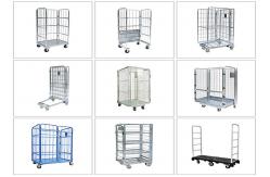 China Foldable Carry Trolley Cart Roll Container Trolley Easy To Handle With Trundles supplier