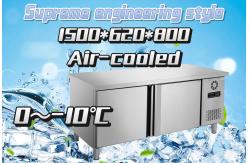 China Wear Proof Double Door Undercounter Freezer Thermal Insulation Eco Friendly supplier