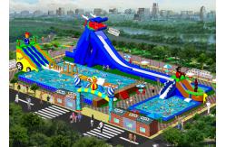 China Big Backyard Inflatable Water Park With Pool For Children 7 Years Old supplier