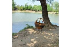 China Steel Manual Ignition Fireplace Pit 6mm Or Customized Thickness supplier