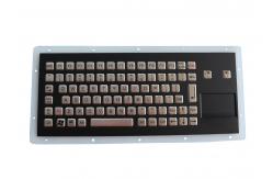 China IP67 PS2 Industrial Keyboard With Touchpad Black Titanium supplier