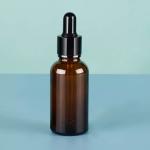 Customized Luxury Makeup Serum Skincare Use Amber Brown Empty Essential Oil Dropper Bottles with pipette for sale