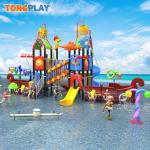 Water Park Slides Equipment Playground Fun Play Splash Plastic Slides Fiberglass/Plastic Water Play Park Equipment for sale