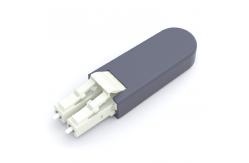 China LC/UPC Duplex PVC (OFNR) OM1 62.5/125 Multimode Fiber Loopback Module supplier