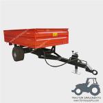 Single Axle Tractor Trailer ,Farm Hydraulic Dump Trailer ;2 Wheel Box Tipper Trailer For Farm Transporting for sale