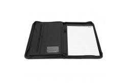 China Multi Functional Custom Zippered Padfolio , Leather Business Portfolio Debossed Logo supplier
