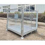 Heavy Duty Padlock Stillage Pallet Cage Galvanized Powder Coated 1000kg-2000kg Load Capacity