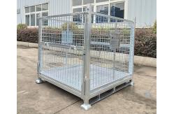 China Heavy Duty Padlock Stillage Pallet Cage Galvanized Powder Coated 1000kg-2000kg Load Capacity supplier