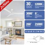 DCF-W986 MDF Blade 35W Noiseless Ceiling Fan With 5 Speeds Remote Control