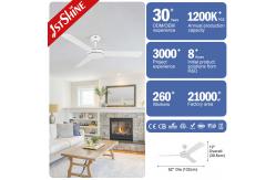 China DCF-W986 MDF Blade 35W Noiseless Ceiling Fan With 5 Speeds Remote Control supplier