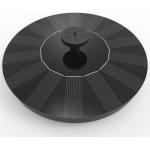 Water Styles Solar Bird Bath Fountain With Glass Solar Panel Durable