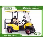 China EXCAR yellow CE Approved 48V Trojan Battery Powered Electric Golf Cart Yellow Colour for sale