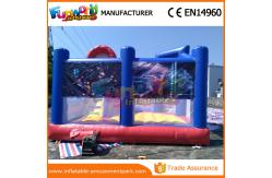 China Customized Size Spiderman Inflatable Combo Jumping Castle With Slide / Pool supplier