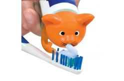 China PVC Spread Heads Toothpaste Caps Toy Cat Head With Cartoon Patterns supplier