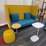 Modern Office Waiting Area Sofa Colorful Fabric High Back Office Sofa for sale