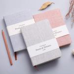 Exquisite Linen Cover Journal , Hard Cover Notebook With Blank / Lined Paper 128 Sheets for sale