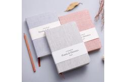 China Exquisite Linen Cover Journal , Hard Cover Notebook With Blank / Lined Paper 128 Sheets supplier